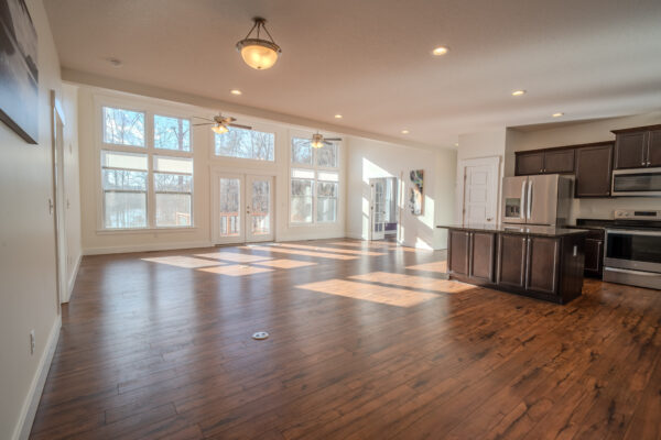 Gourmet kitchen in Greenville, SC, featuring stainless steel appliances and granite countertops